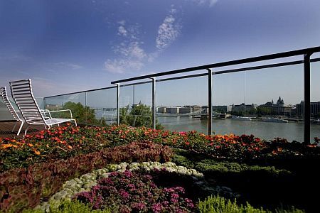 Panoramablick aus der Suite vom Lanchid 19 Hotel in Budapest
