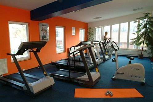 Der Fitnessraum vom Hotel Lido in Budapest in der Nähe von der Römerstadt Aquincum